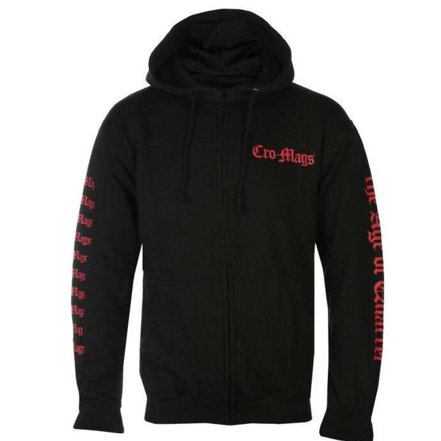 Zippered Hoodies * | Men'S Hoodie Cro-Mags The Age Of Quarrel Plastic Head