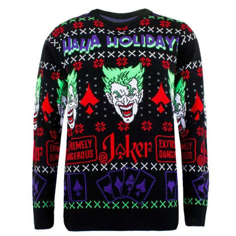 Sweaters * | Unisex Sweater Batman Joker Dc Comics Christmas Jumper Haha Holidays