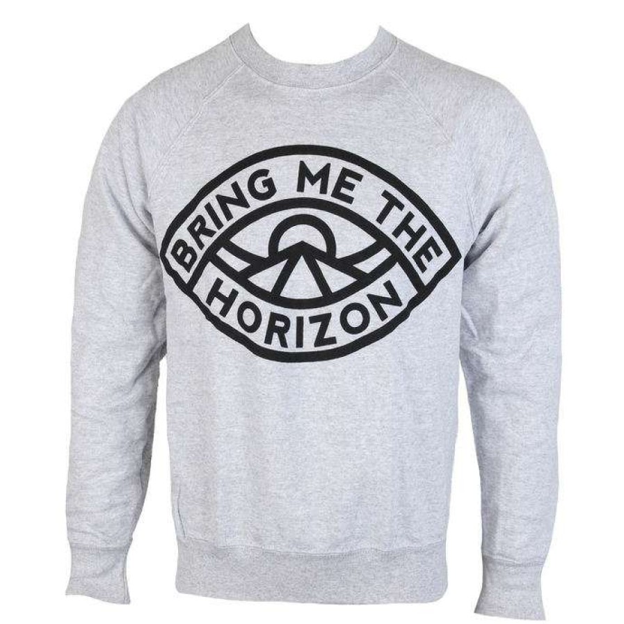 Sweatshirts * | Sweatshirt (No Hood) Men'S Bring Me The Horizon Eye Grey Rock Off