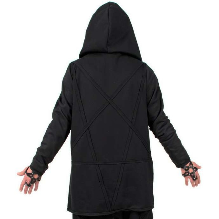 Zippered Hoodies * | Hoodie Women'S Unisex Pentagram Amenomen