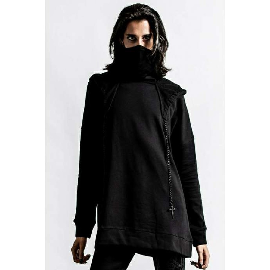 Hoodies * | Men'S Sweatshirt Killstar Cloak Of Deception Black