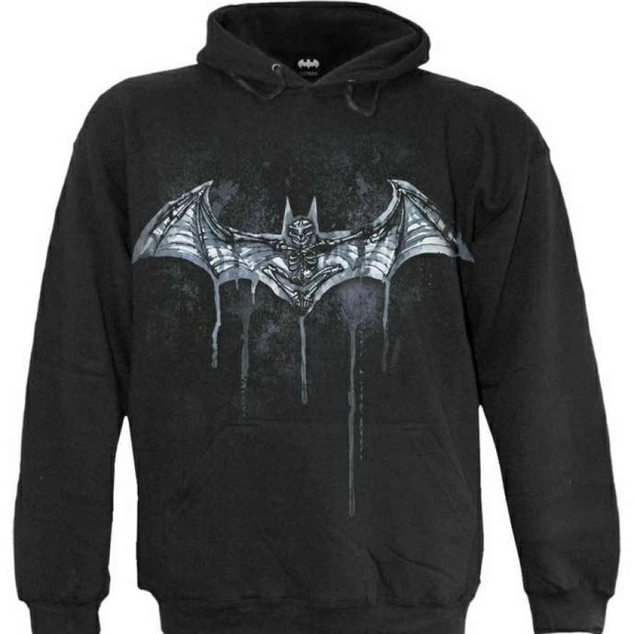 Hoodies * | Men'S Sweatshirt Spiral Batman Nocturnal Black