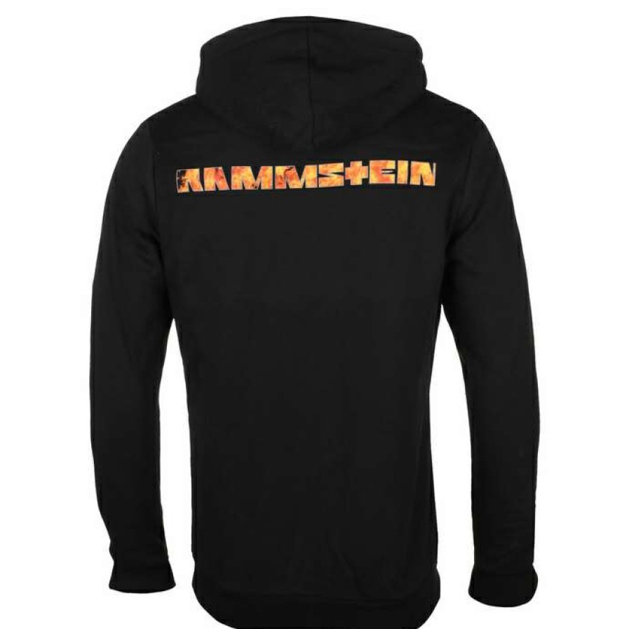 Hoodies * | Men'S Hoodie Rammstein Lava Logo Black