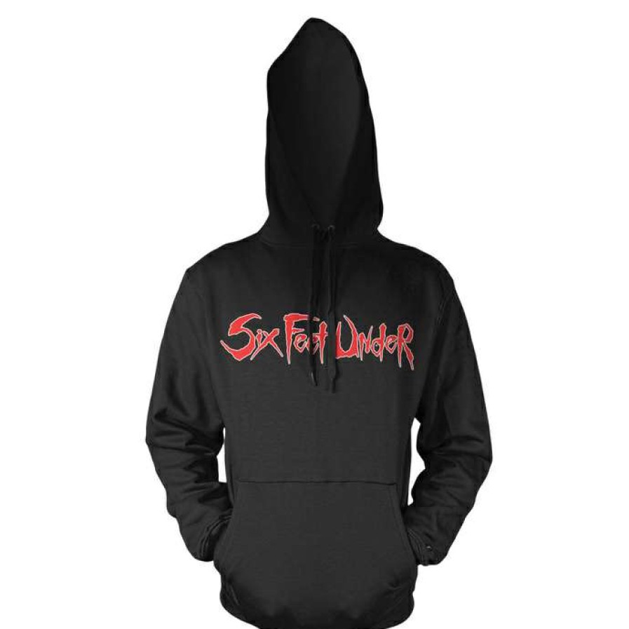 Hoodies * | Hoodie Men'S Six Feet Under Goatskull Hood Art Worx