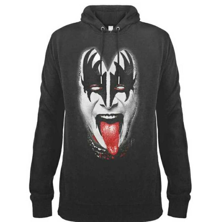 Hoodies * | Men'S Sweatshirt Kiss Demon Face Amplified