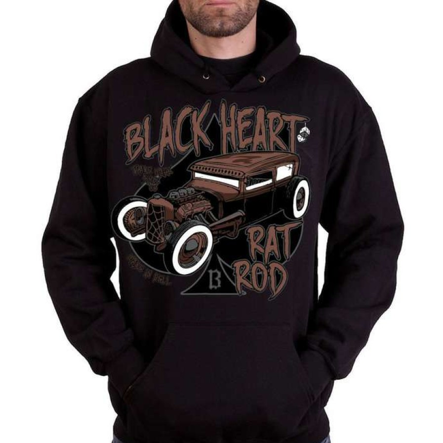 Hoodies * | Hoodie Men'S Rat Trap Black Heart