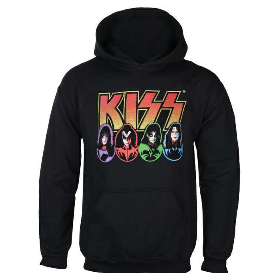 Hoodies * | Hoodie Men'S Kiss Logo Rock Off