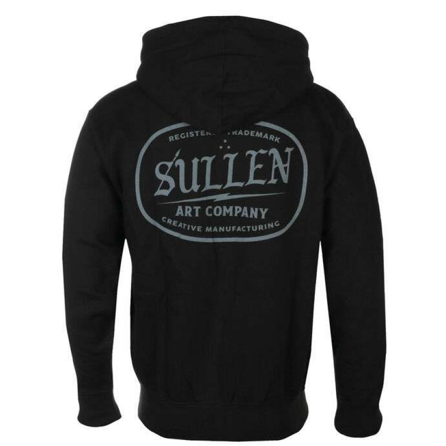 Zippered Hoodies * | Men'S Hoodie Sullen Art Co. Black