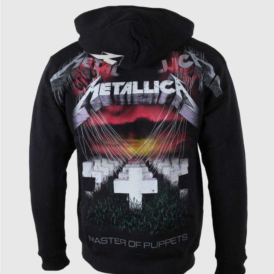 Zippered Hoodies * | Men'S Sweatshirt Metallica Master Of Puppets Black