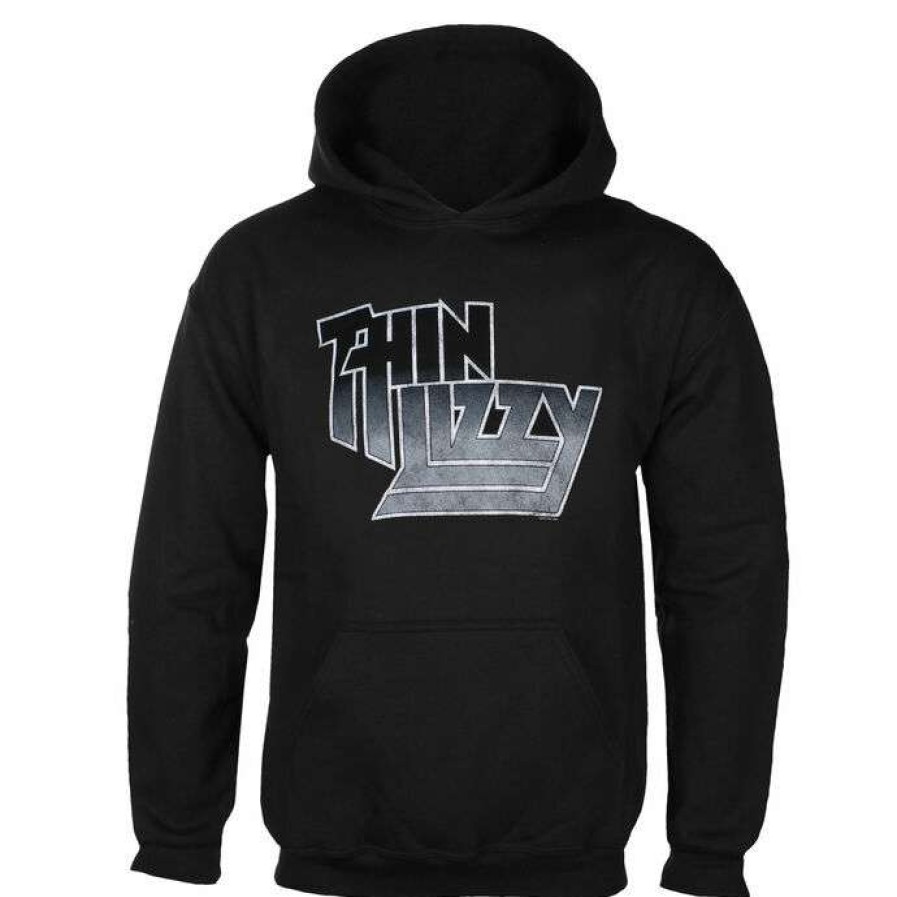 Hoodies * | Men'S Hoodie Thin Lizzy Logo Gradient Black Plastic Head