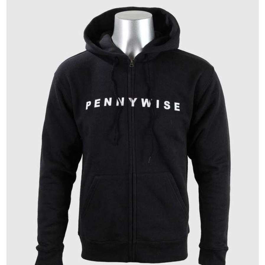 Zippered Hoodies * | Men'S Sweatshirt Pennywise All Or Nothing Black Kings Road