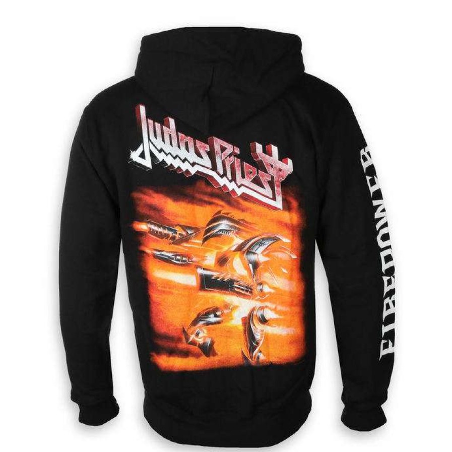 Hoodies * | Hoodie Men'S Judas Priest Firepower Rock Off