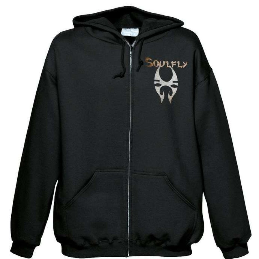 Zippered Hoodies * | Men'S Sweatshirt Soulfly Savages Nuclear Blast