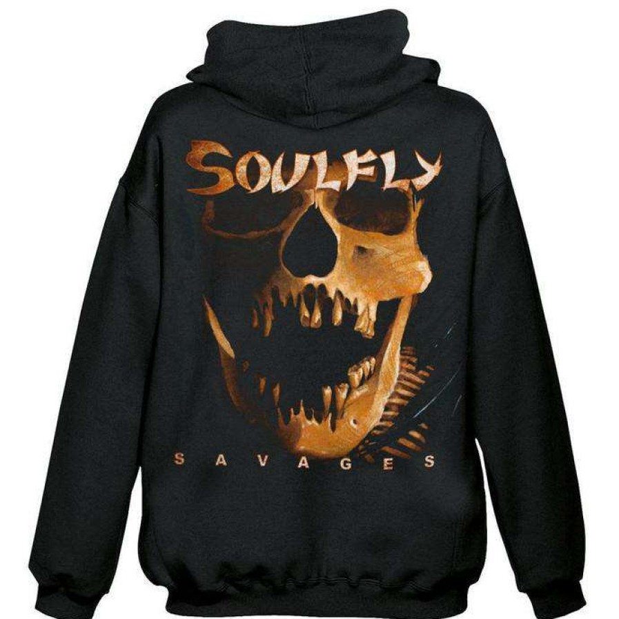 Zippered Hoodies * | Men'S Sweatshirt Soulfly Savages Nuclear Blast