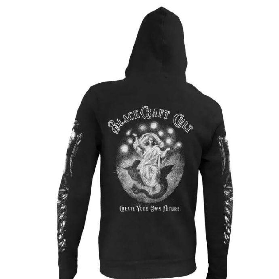 Zippered Hoodies * | Hoodie Men'S Dagger Sheath Black Craft