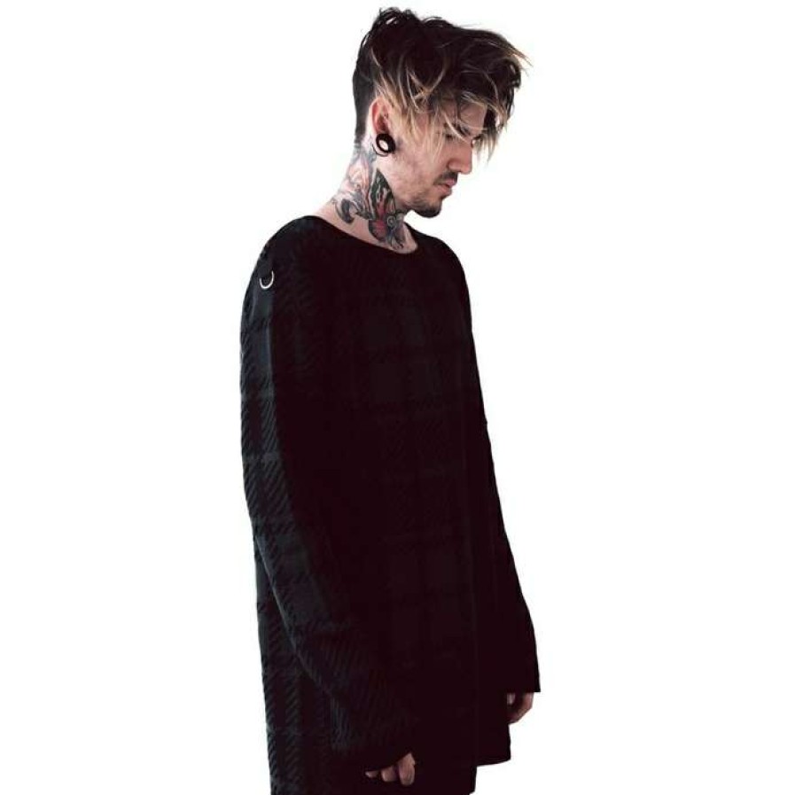 Sweaters * | Unisex Jumper Killstar Darklands Tartan