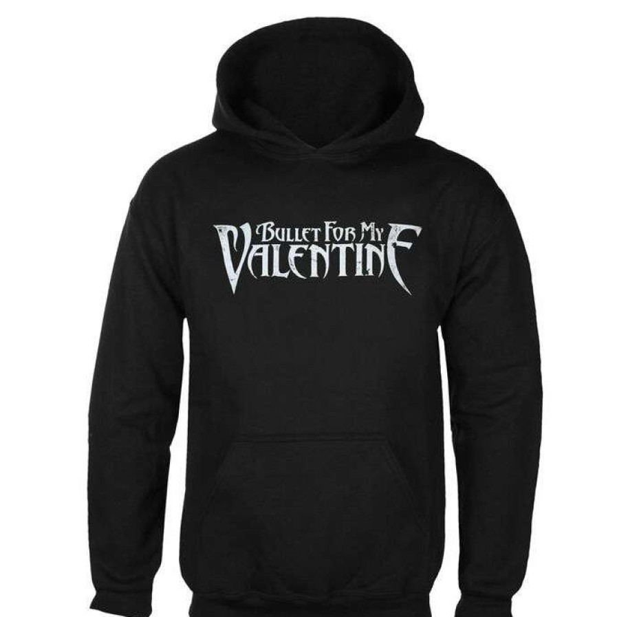 Hoodies * | Men'S Sweatshirt Bullet For My Valentine Logo & Raven Logo Rock Off