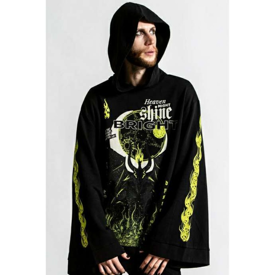 Hoodies * | Unisex Sweatshirt Killstar Shine Bright Black