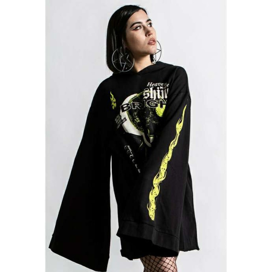 Hoodies * | Unisex Sweatshirt Killstar Shine Bright Black