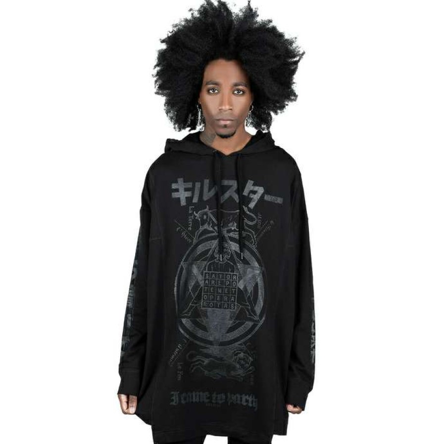 Hoodies * | Unisex Sweatshirt Killstar Sator Square Black