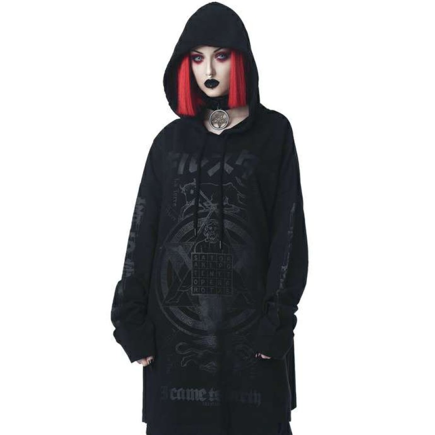 Hoodies * | Unisex Sweatshirt Killstar Sator Square Black