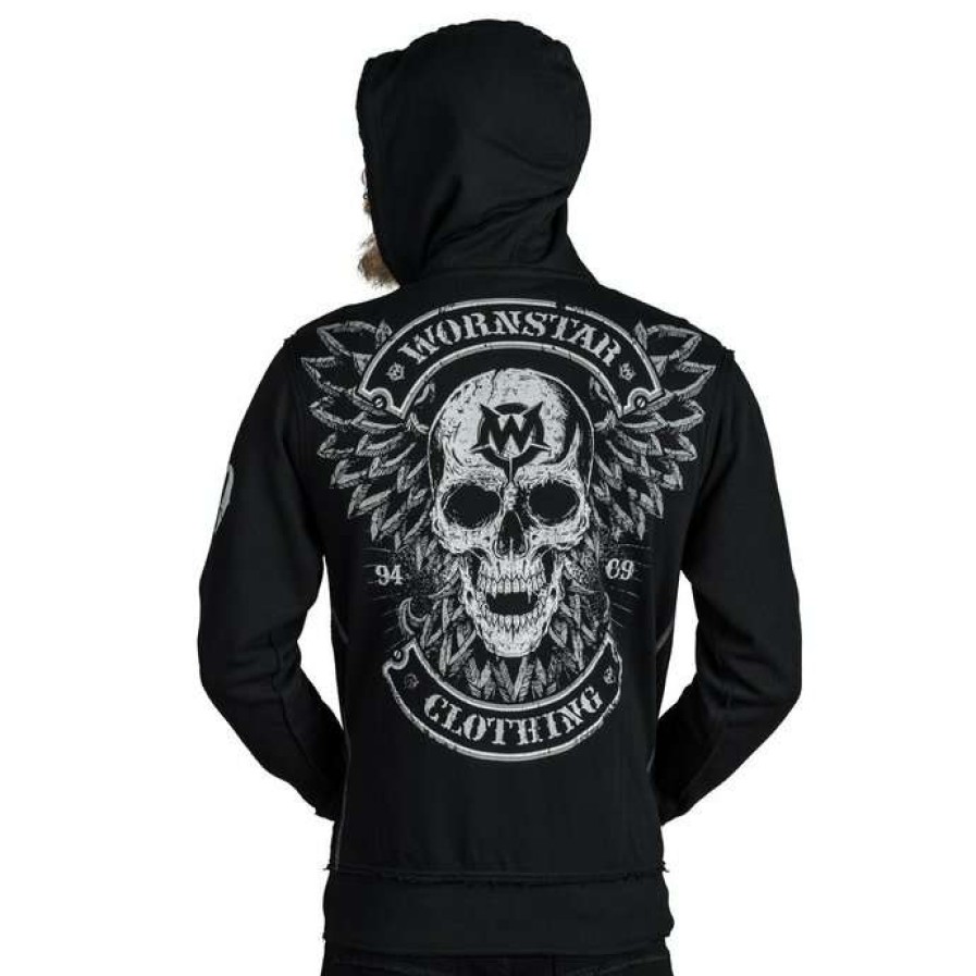 Zippered Hoodies * | Hoodie Men'S Vengeance Wornstar