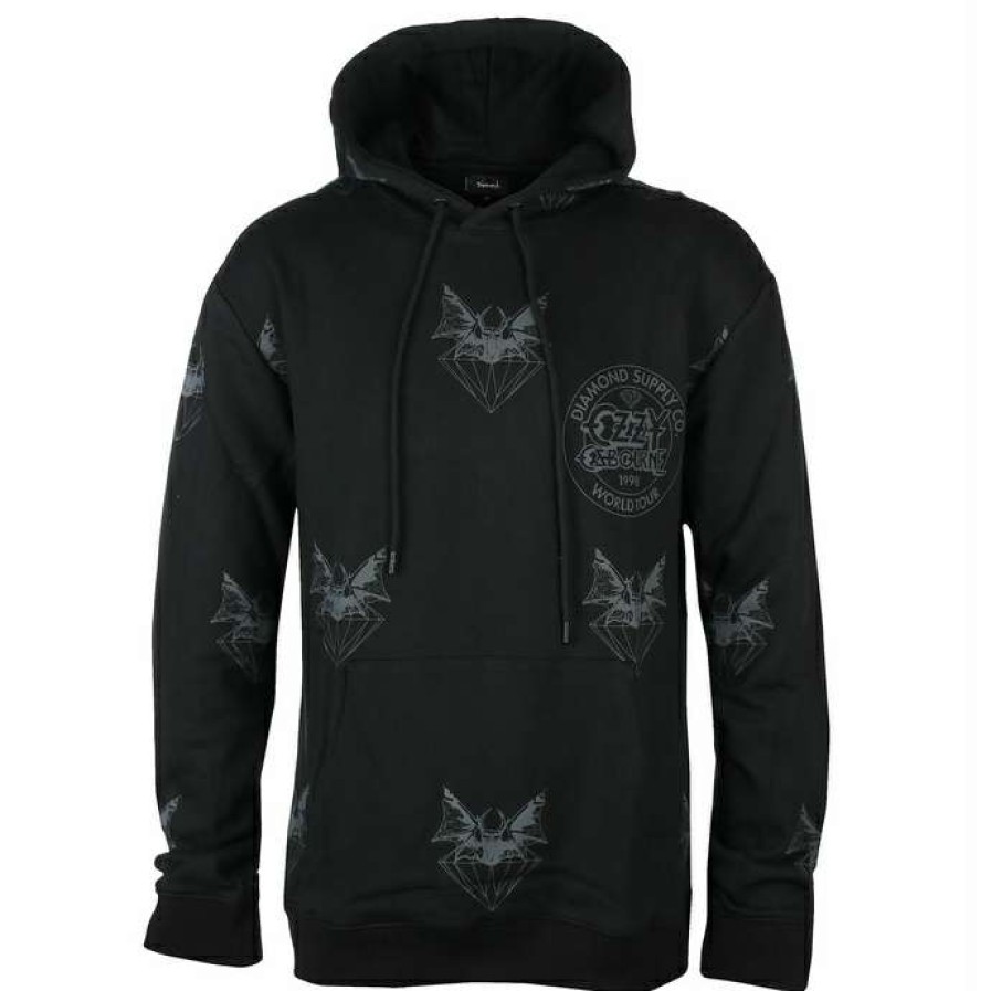 Hoodies * | Men'S Hoodie Diamond X Ozzy Osbourne Hellbat Black