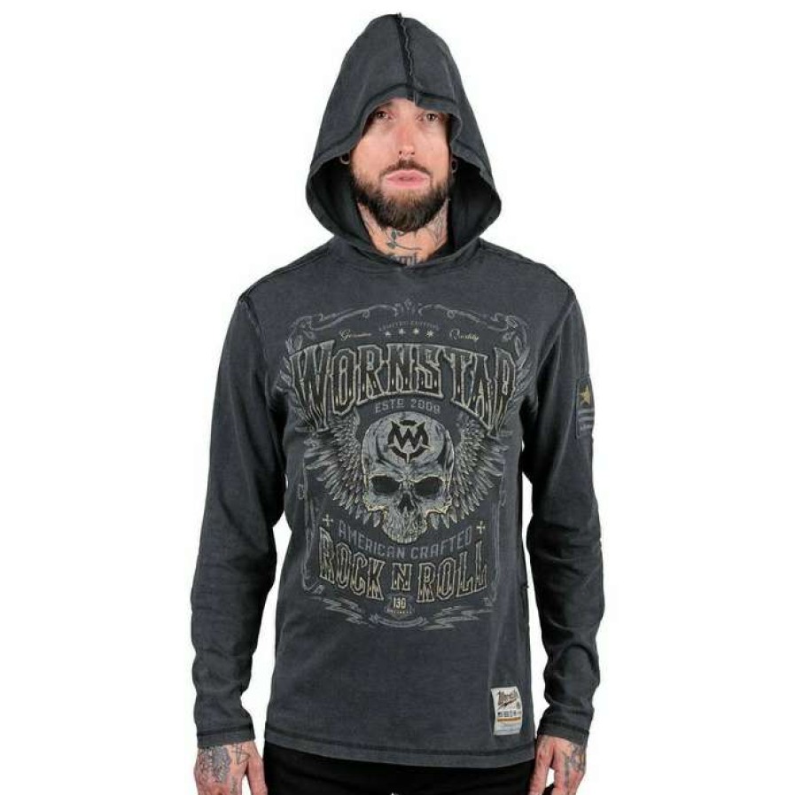 Hoodies * | Men'S Sweatshirt Wornstar Gilded Wings