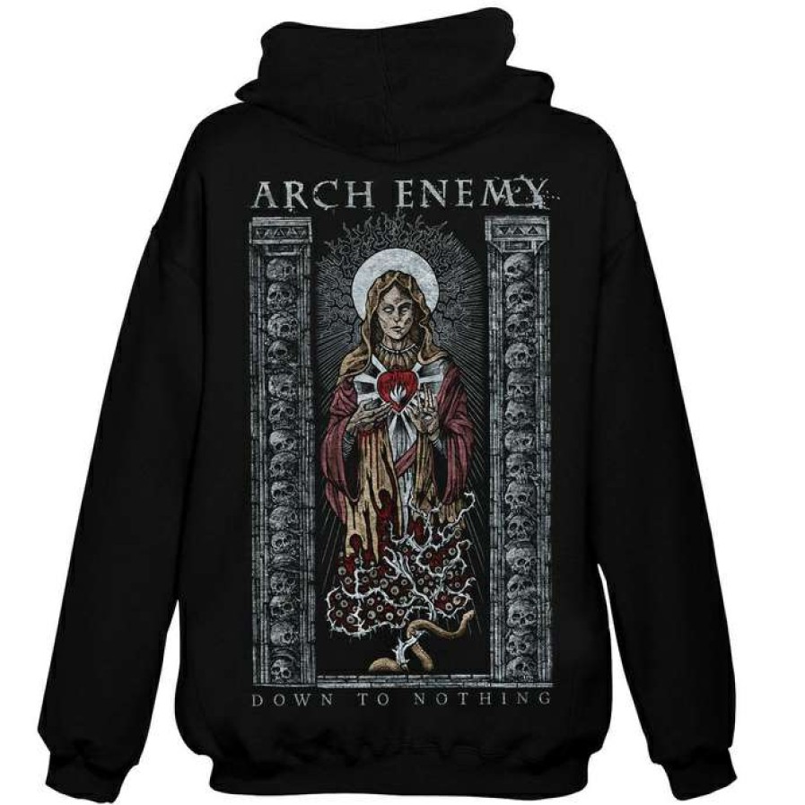 Zippered Hoodies * | Hoodie Men Arch Enemy Death Art Worx