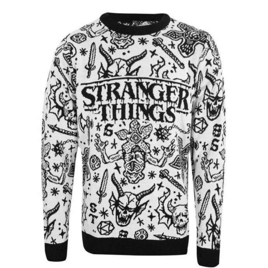 Sweaters * | Sweater Unisex Stranger Things Christmas Jumper Collage