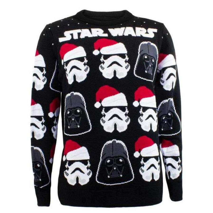 Sweaters * | Sweater Unisex Star Wars Christmas Jumper Darth Vader Stormtrooper