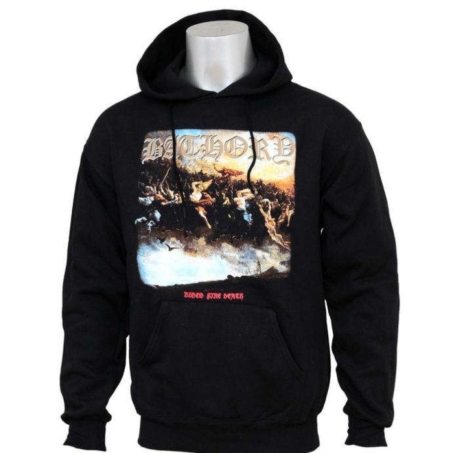 Zippered Hoodies * | Hoodie Men Bathory Blood Fire Death