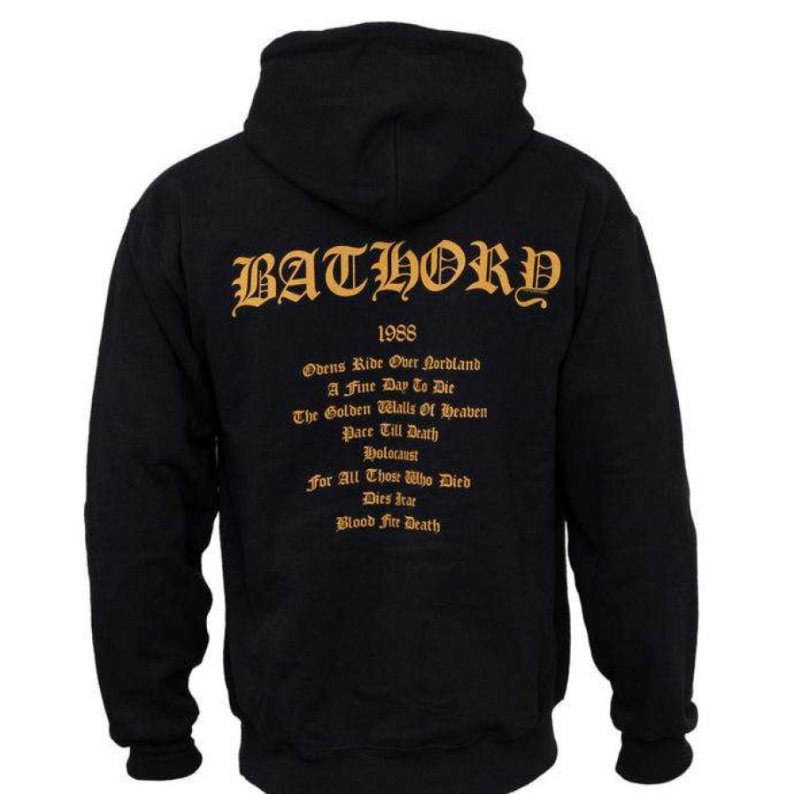 Zippered Hoodies * | Hoodie Men Bathory Blood Fire Death