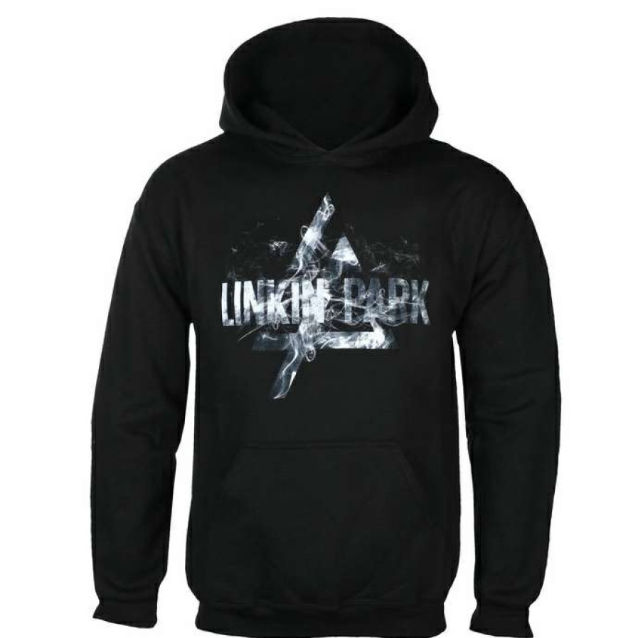 Hoodies * | Men'S Sweatshirt Linkin Park Smoke Logo Black Rock Off