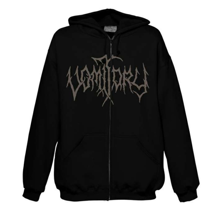 Zippered Hoodies * | Men'S Sweatshirt Vomitory Eagle Crest Art Worx