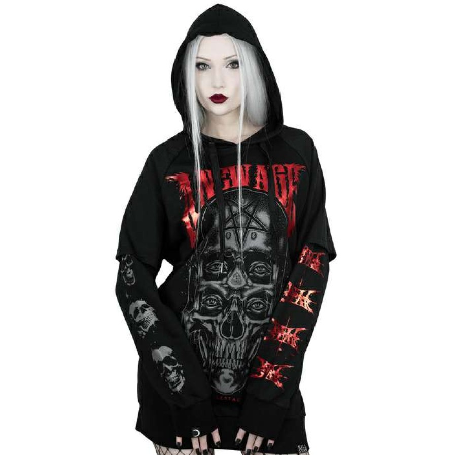 Hoodies * | Hoodie Unisex Killstar New Age Black