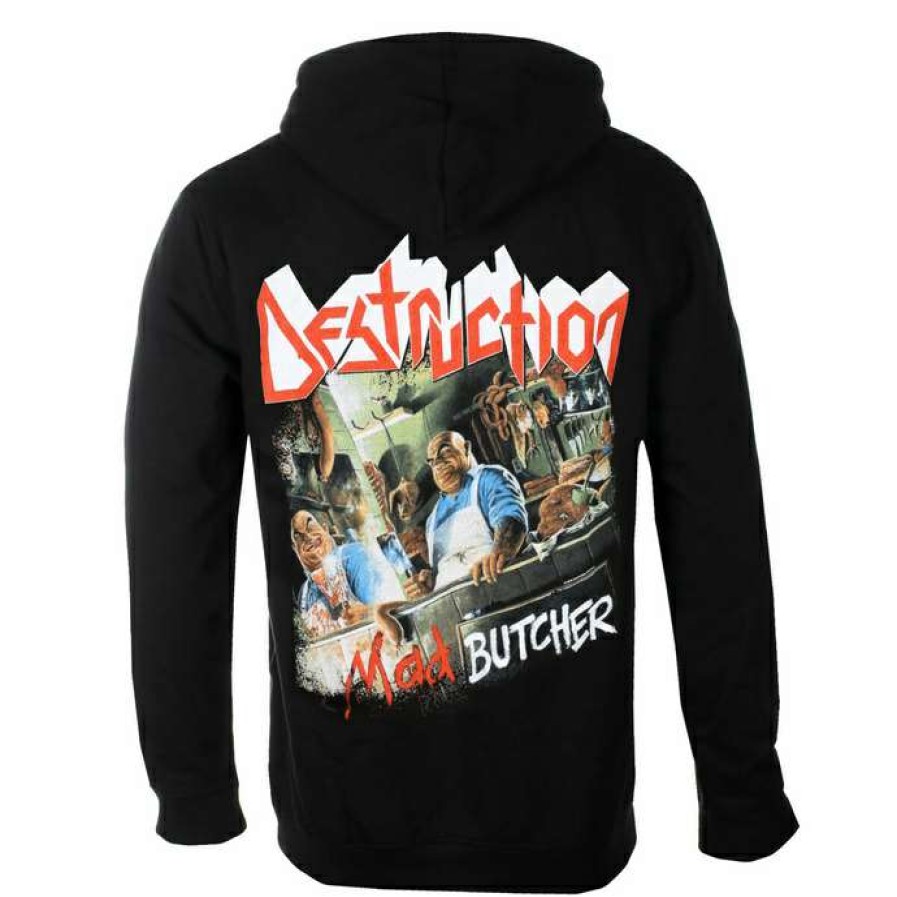 Zippered Hoodies * | Men'S Sweatshirt Destruction Mad Butcher Plastic Head