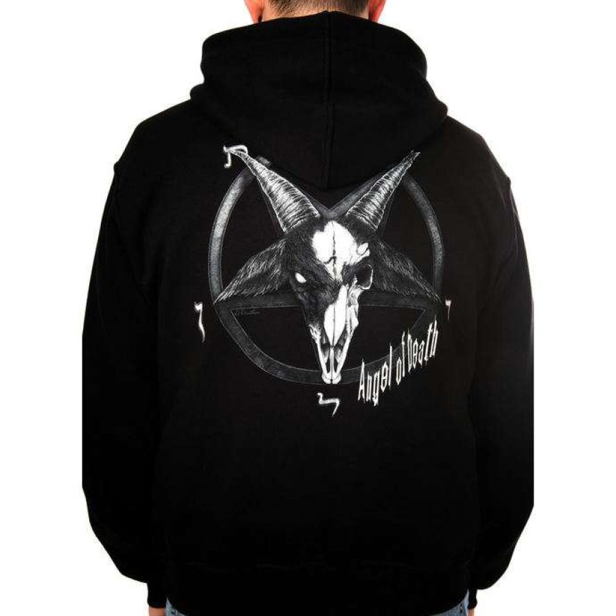 Zippered Hoodies * | Hoodie Men'S Angel Of Death Art By Evil