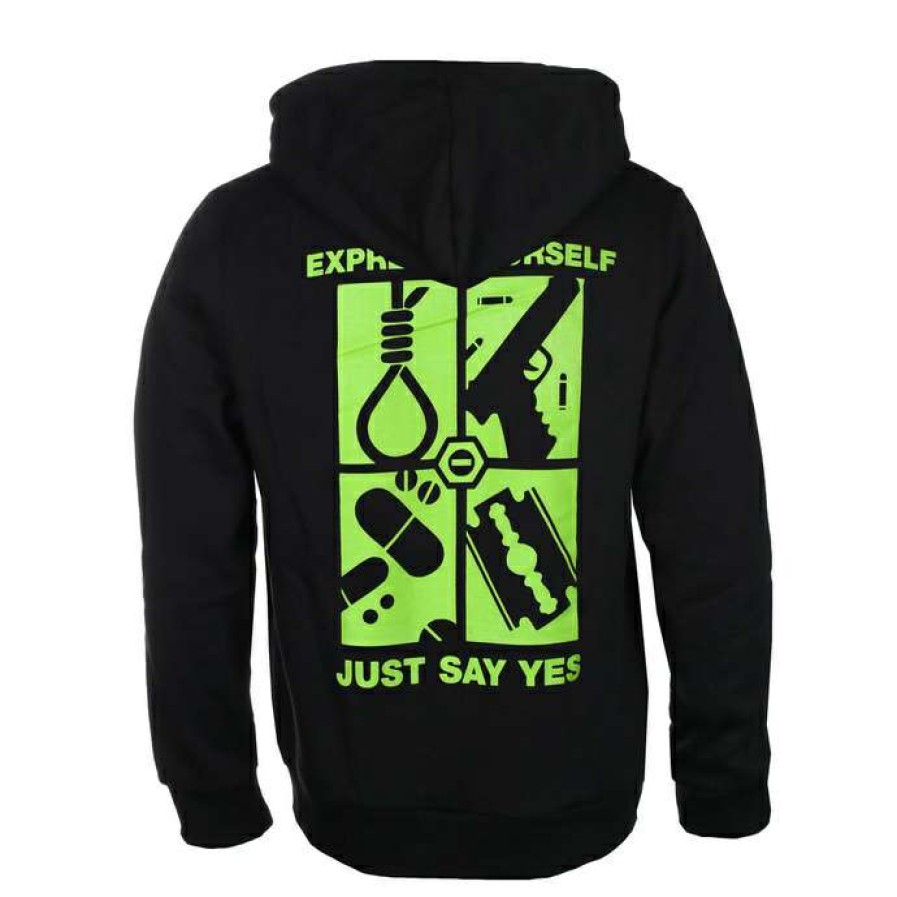 Hoodies * | Hoodie Men'S Type O Negative Express Yourself Plastic Head