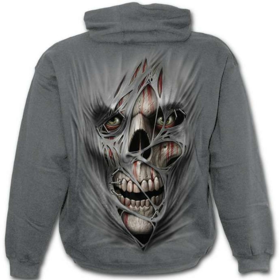 Hoodies * | Hoodie Men'S Stitched Up Spiral