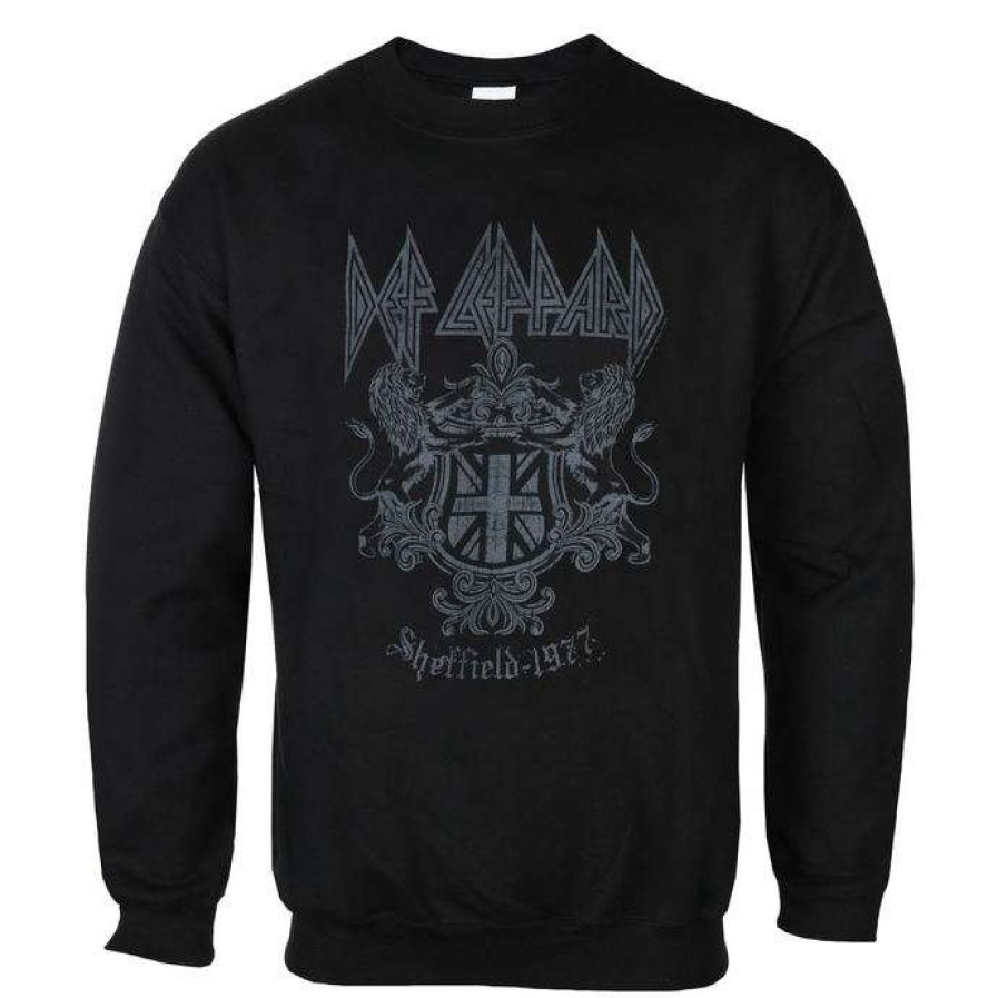 Sweatshirts * | Sweatshirt (No Hood) Men'S Def Leppard Sheffield 1977 Low Frequency