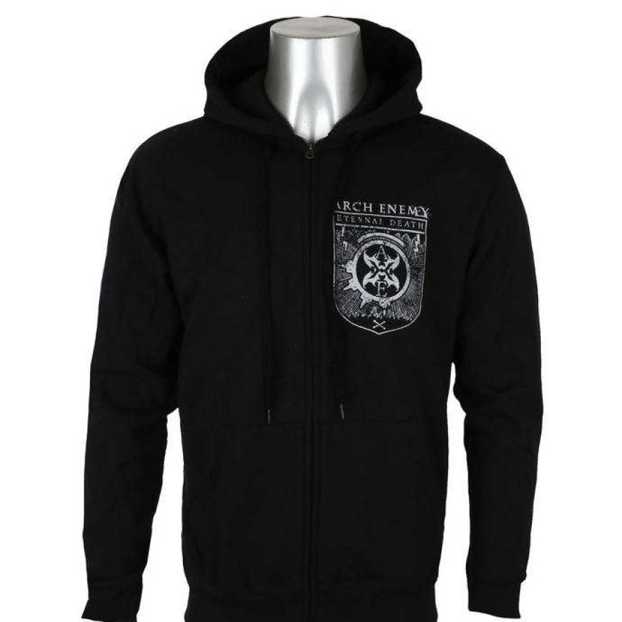 Zippered Hoodies * | Men'S Sweatshirt Arch Enemy Death Squad Art Worx