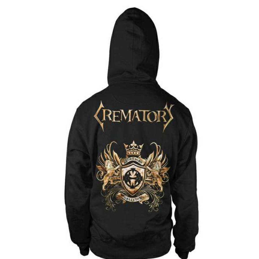 Zippered Hoodies * | Men'S Sweatshirt Crematory Oblivion Art Worx