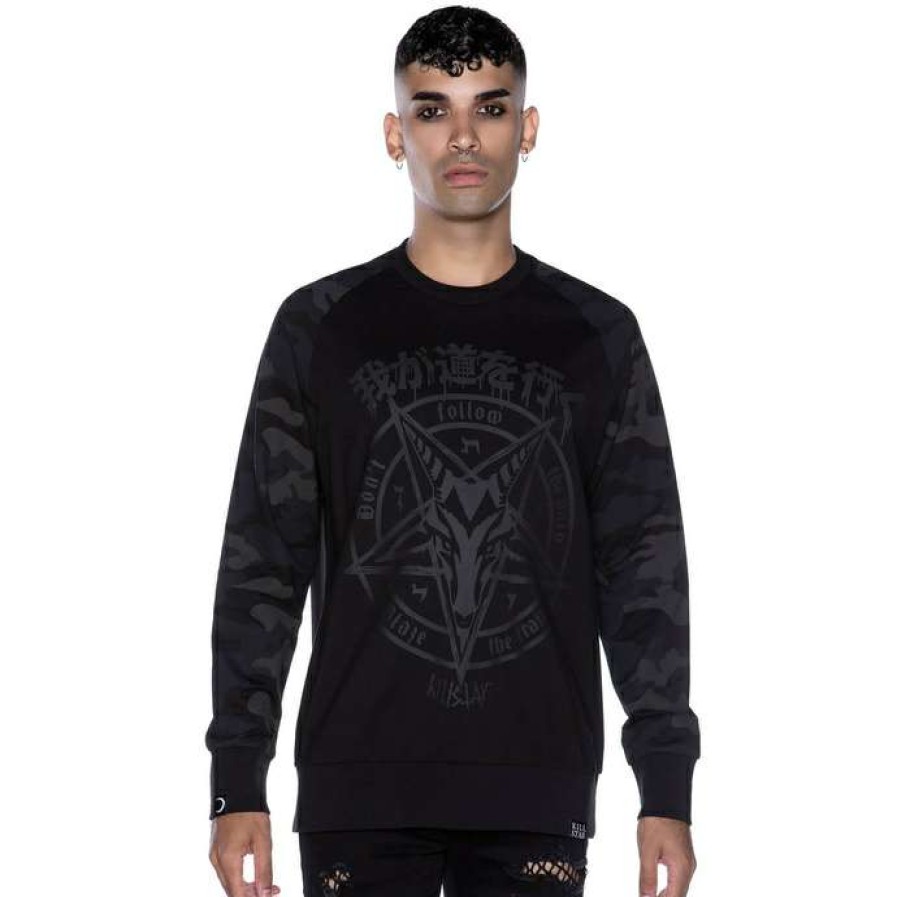 Sweatshirts * | Unisex Sweatshirt Killstar Darkpaths Camo