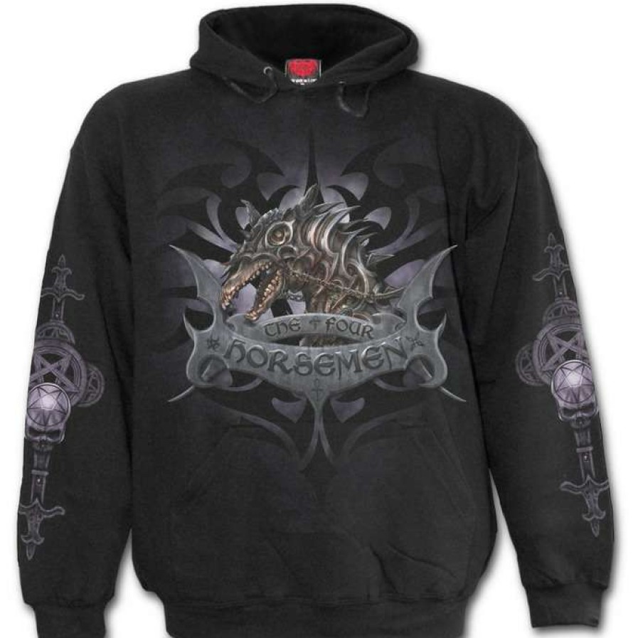 Hoodies * | Hoodie Men'S 4 Horsemen Spiral