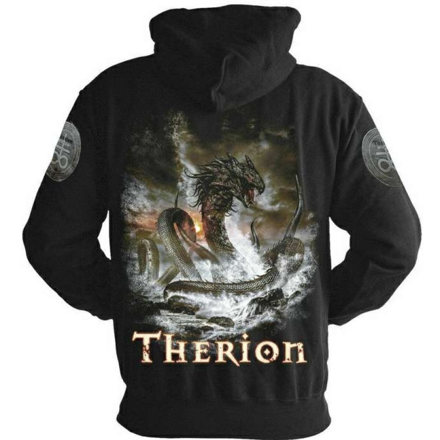 Zippered Hoodies * | Men'S Sweatshirt Therion Leviathan Nuclear Blast