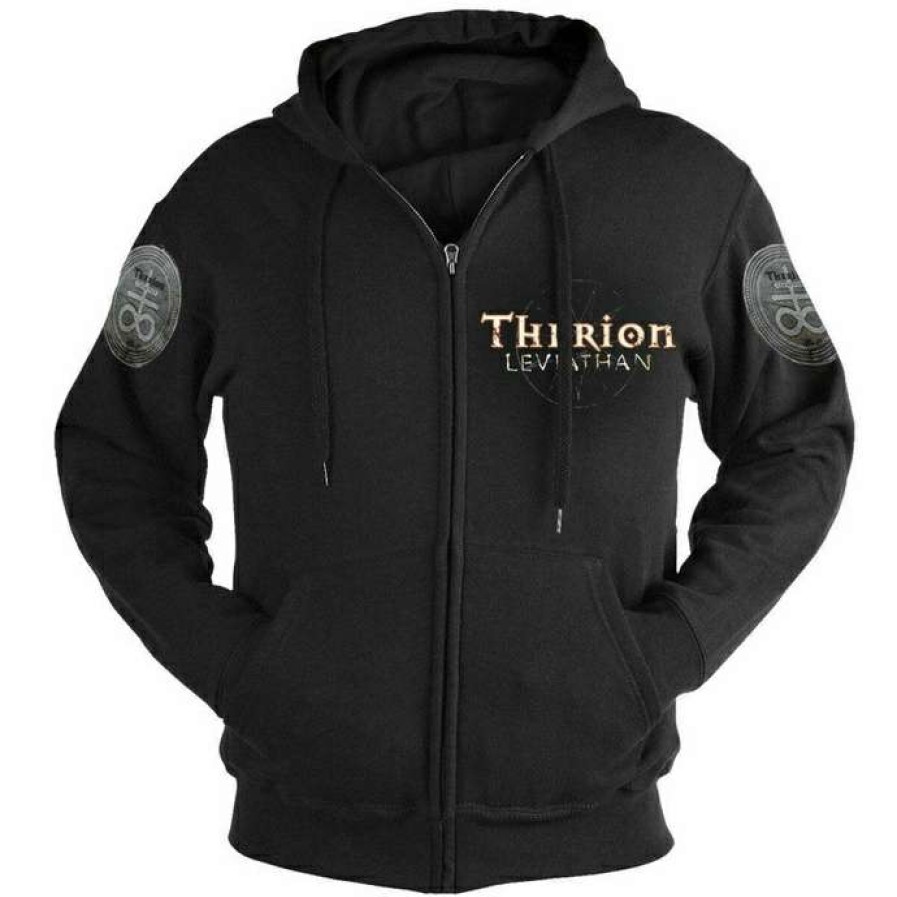 Zippered Hoodies * | Men'S Sweatshirt Therion Leviathan Nuclear Blast