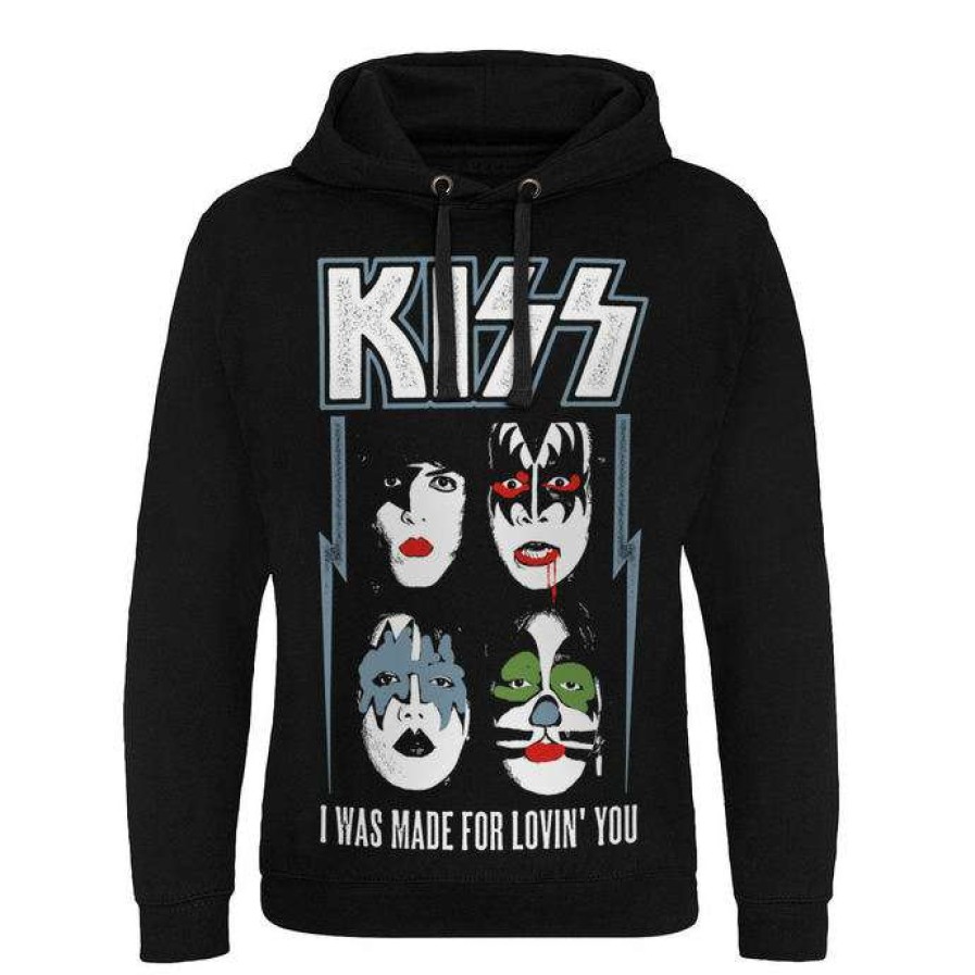 Hoodies * | Hoodie Men'S Kiss I Was Made For Lovin You Hybris