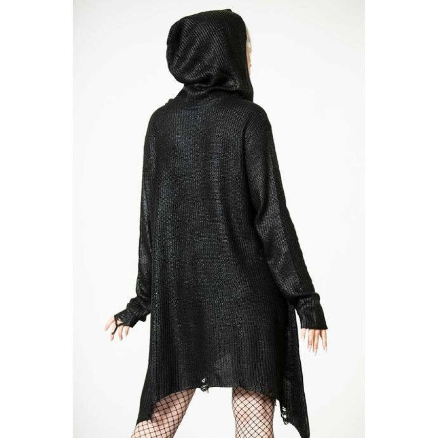 Sweaters * | Sweater Unisex Killstar Creed Foil Knit Pewter