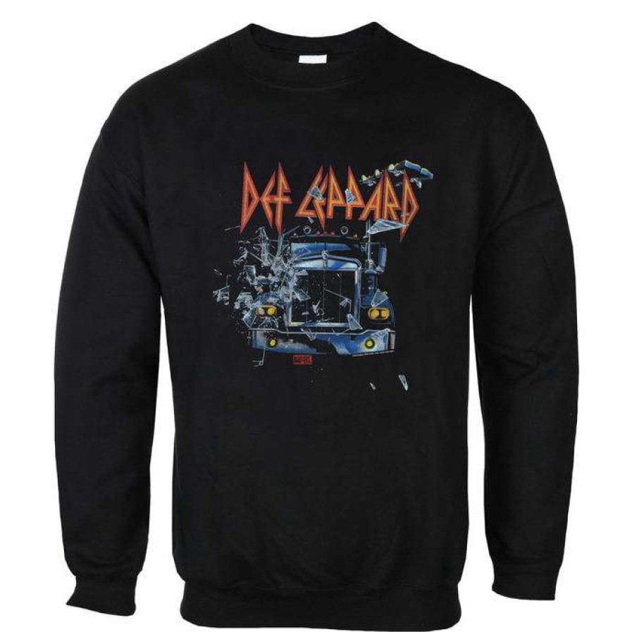 Sweatshirts * | Sweatshirt (No Hood) Men'S Def Leppard On Through The Night Low Frequency